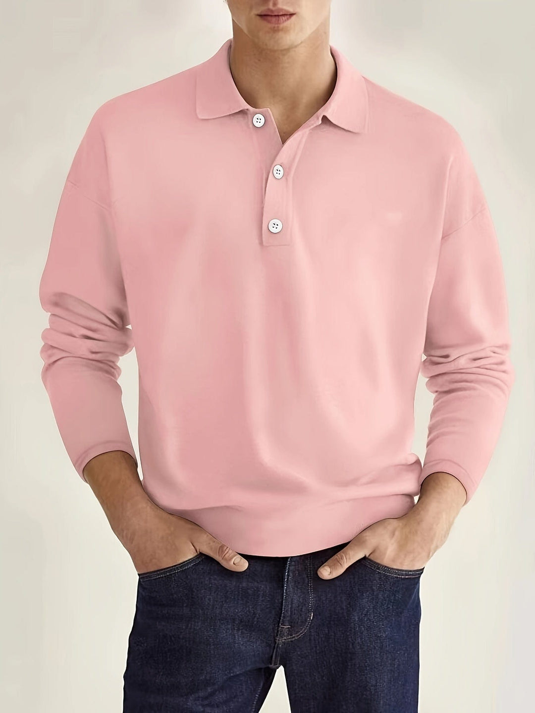 Dean™ | Elegant Long-Sleeve Polo Shirt