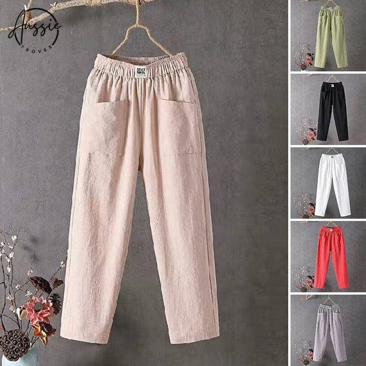 Lila | Casual Linen Blend Pants