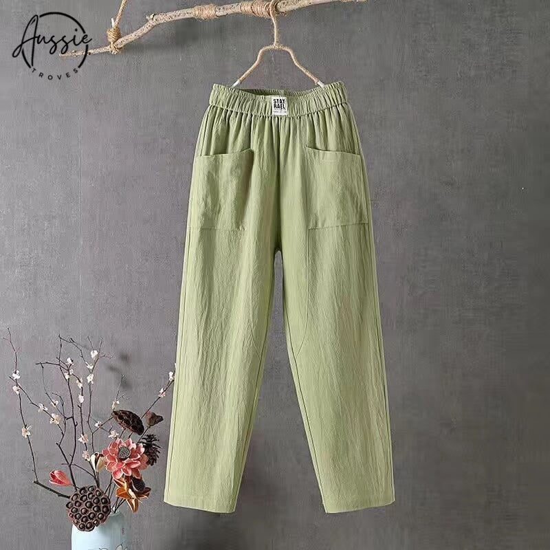 Lila | Casual Linen Blend Pants