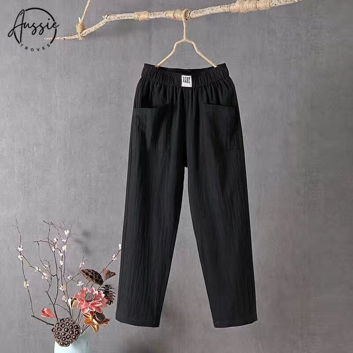 Lila | Casual Linen Blend Pants