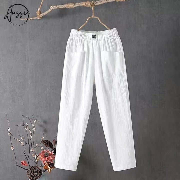 Lila | Casual Linen Blend Pants