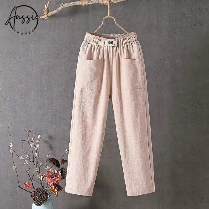 Lila | Casual Linen Blend Pants