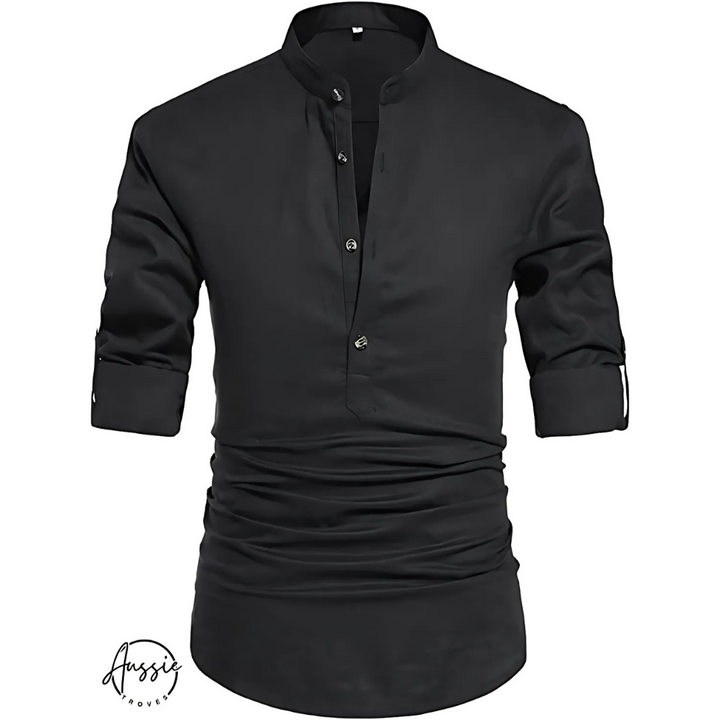 Rafael | Modern Mandarin-Collar Shirt