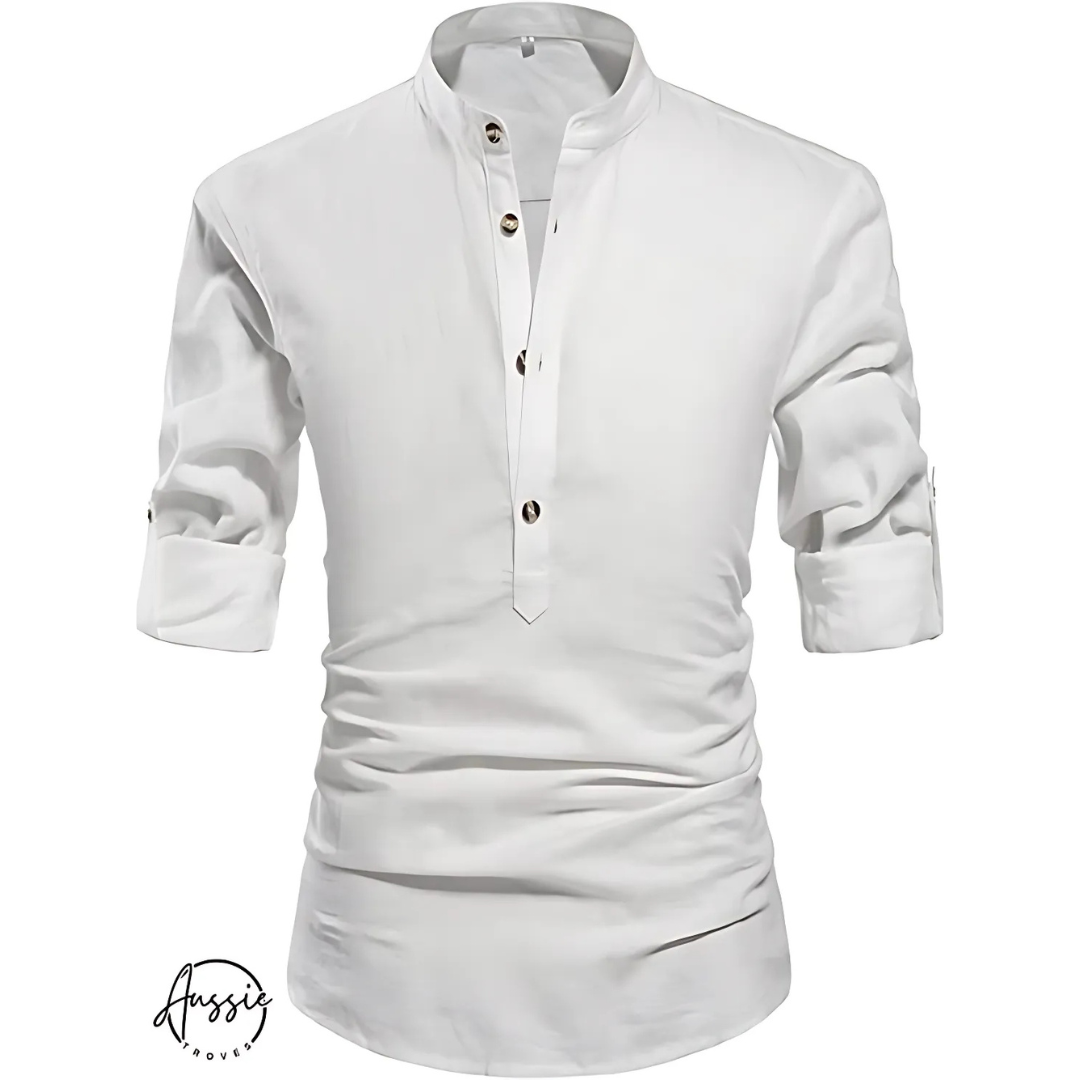 Rafael | Modern Mandarin-Collar Shirt