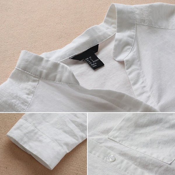 Casual loose shirt in linen cotton