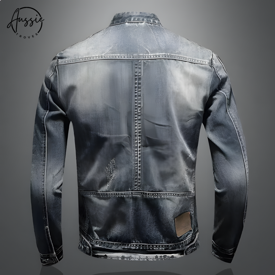 Dustin | Classic Biker Denim Jacket