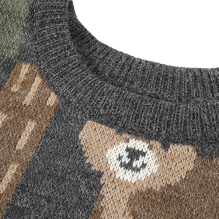 Vintage Bear Knitted Sweater