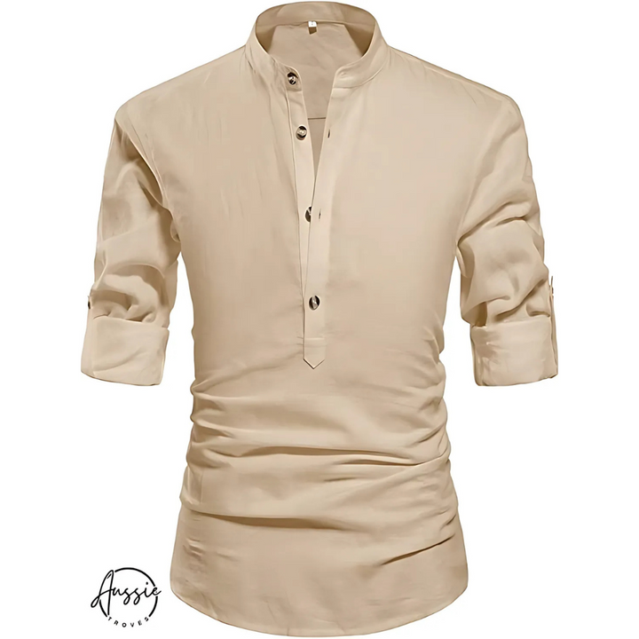 Rafael | Modern Mandarin-Collar Shirt