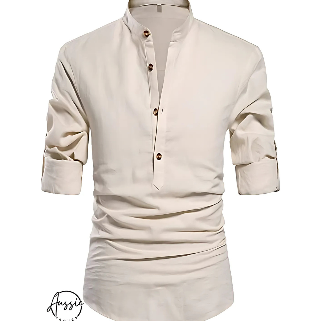 Rafael | Modern Mandarin-Collar Shirt