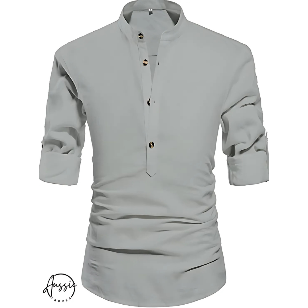 Rafael | Modern Mandarin-Collar Shirt