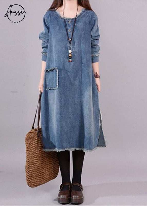 Artisan Blue Denim Dress