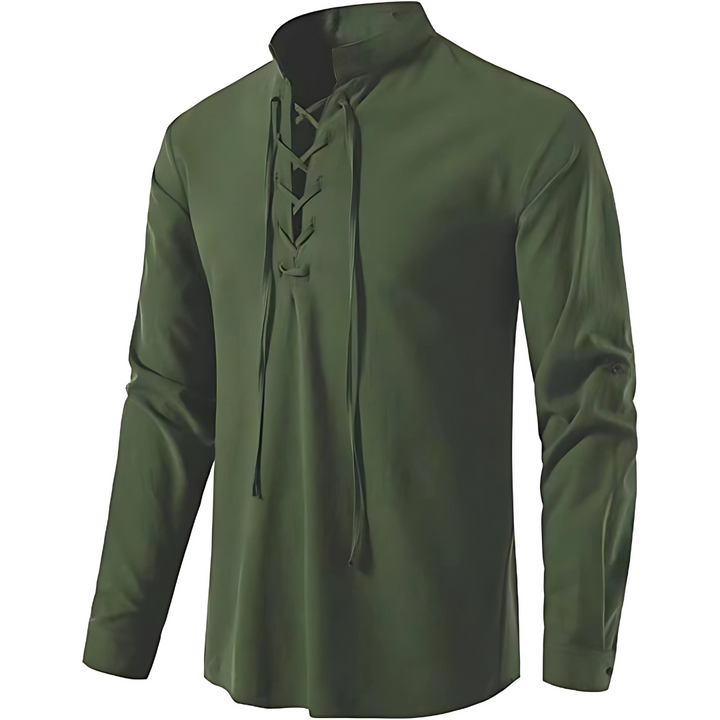 Ashton™ | Lace-Up Casual Shirt