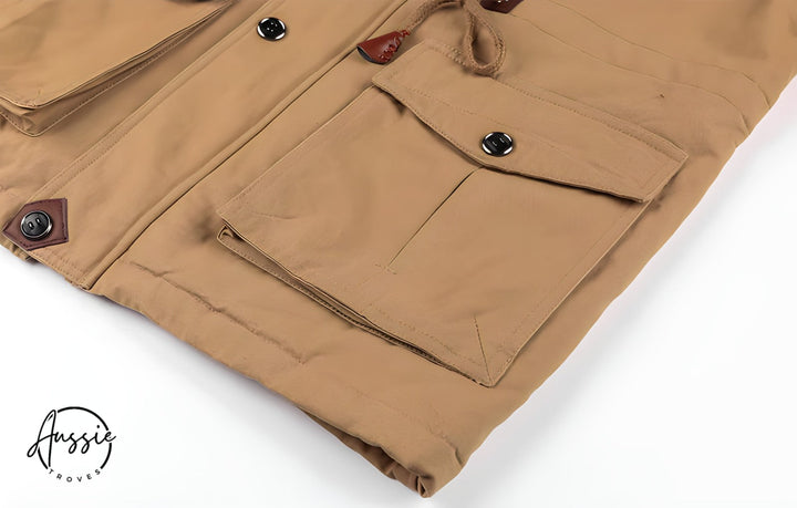 Neville Military Jacket with Multiple Pockets