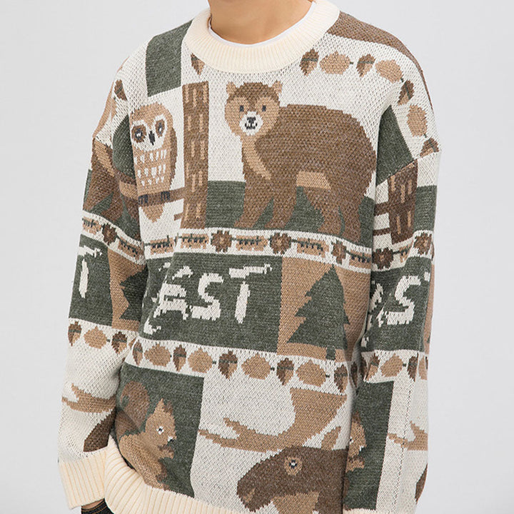 Vintage Bear Knitted Sweater