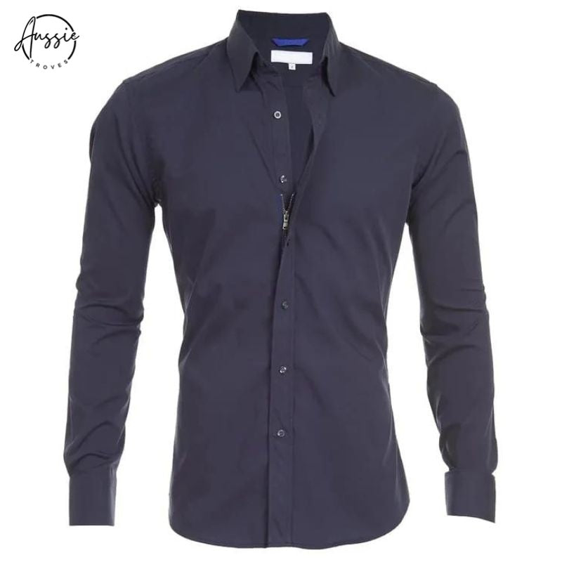 Executive | Wrinkle-Free Zip-Up Shirt