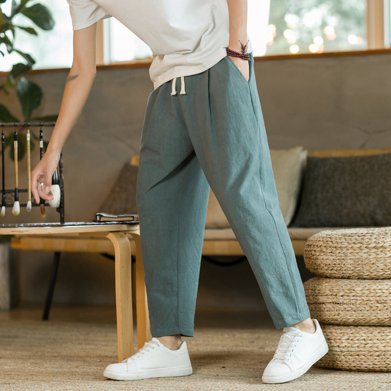 Heritage Linen-Blend Pants