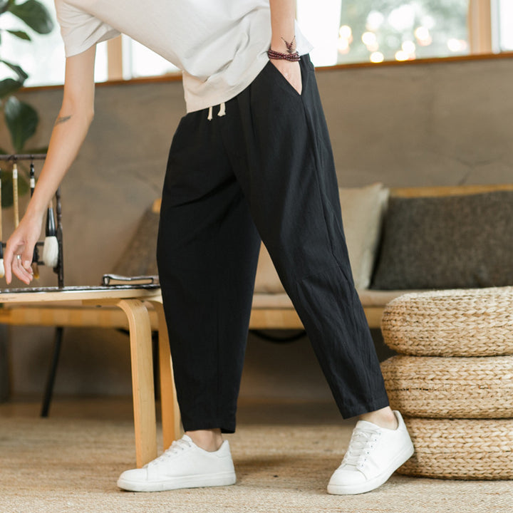 Heritage Linen-Blend Pants