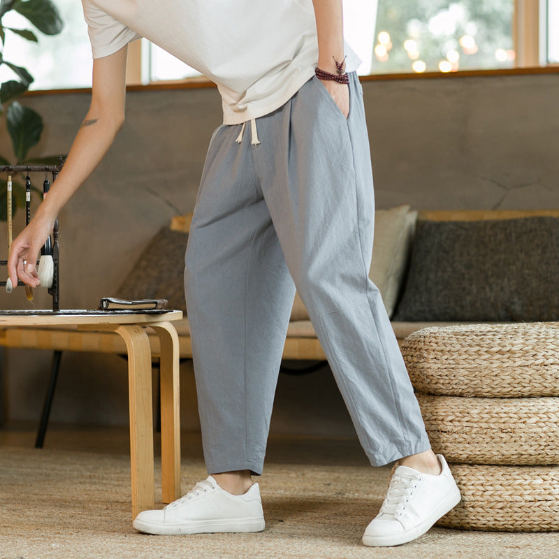 Heritage Linen-Blend Pants