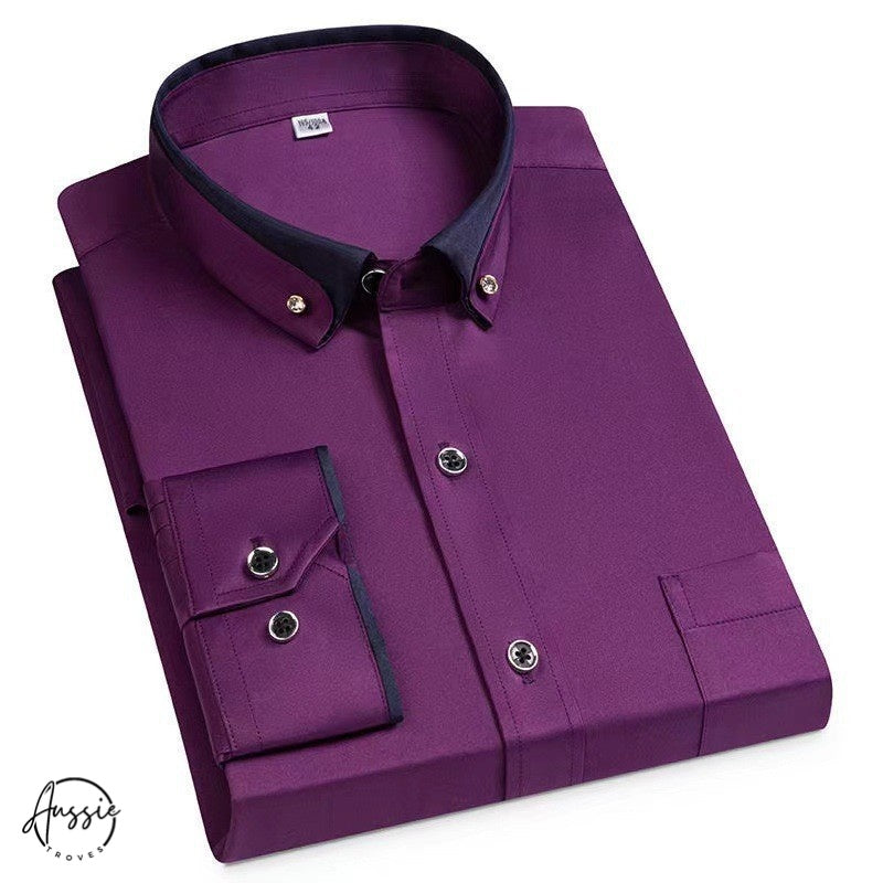 Kingston | Men’s Contrast Collar Dress Shirt