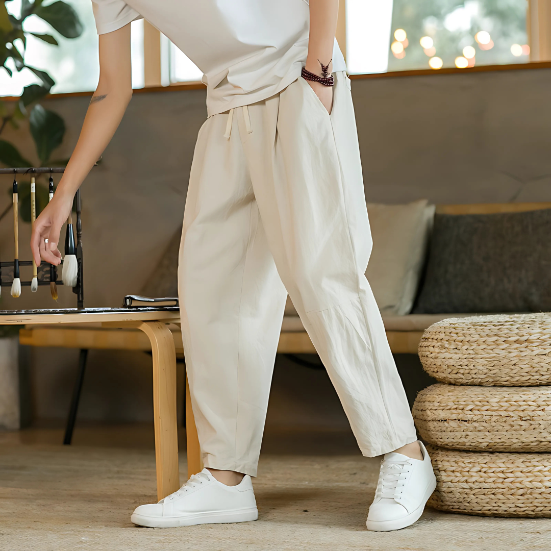 Heritage Linen-Blend Pants