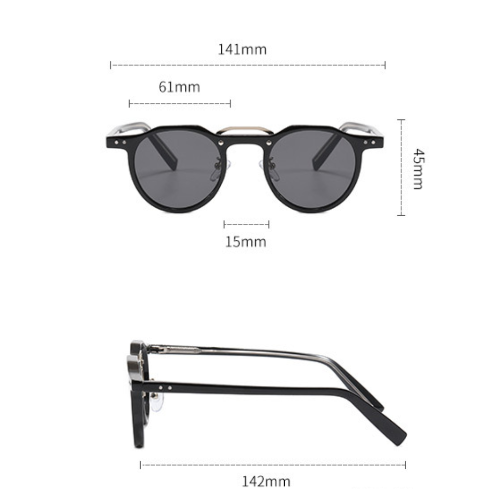 Eclipse | Dual-Tone Round Sunglasses