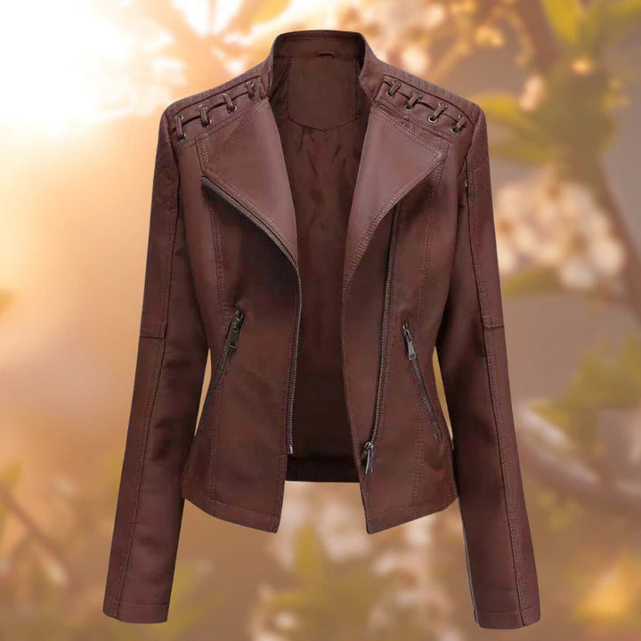 Nicole - Women's stylish leather jacket