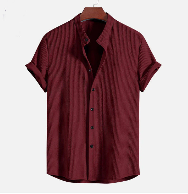 Ottone | Textured Short Sleeve Shirt