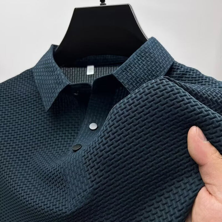 Textured Slim Fit Polo Shirt