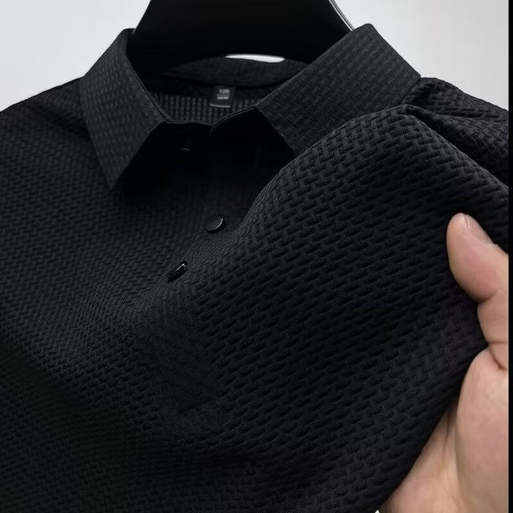 Textured Slim Fit Polo Shirt