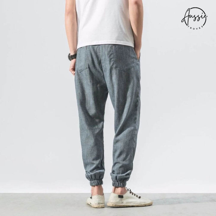 Yoko Lightweight Cotton-Linen Pants