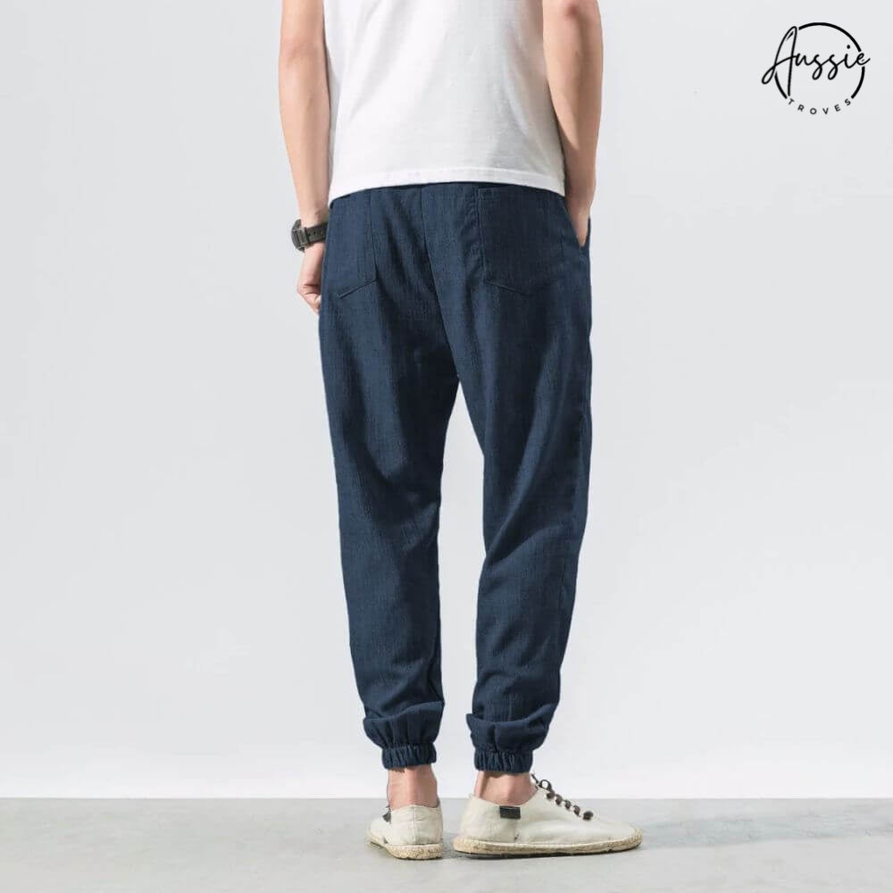 Yoko Lightweight Cotton-Linen Pants