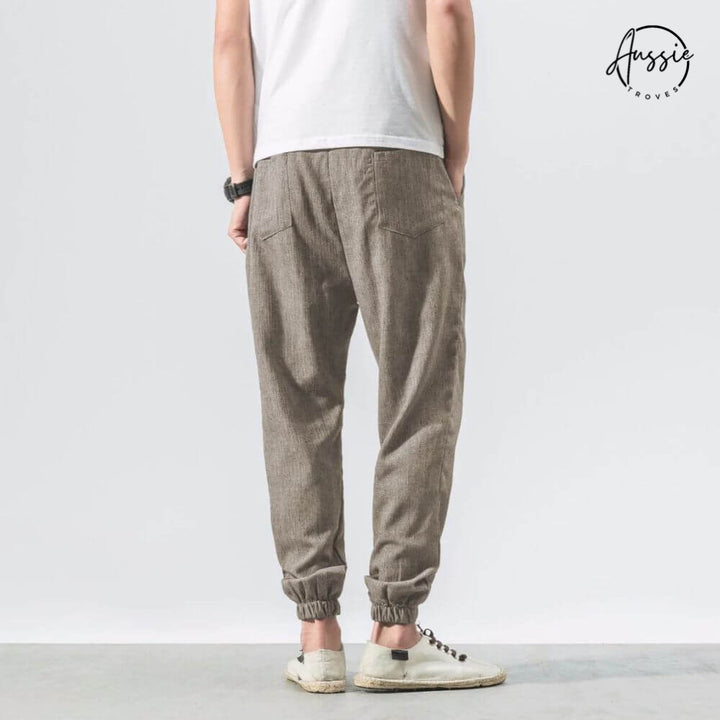 Yoko Lightweight Cotton-Linen Pants