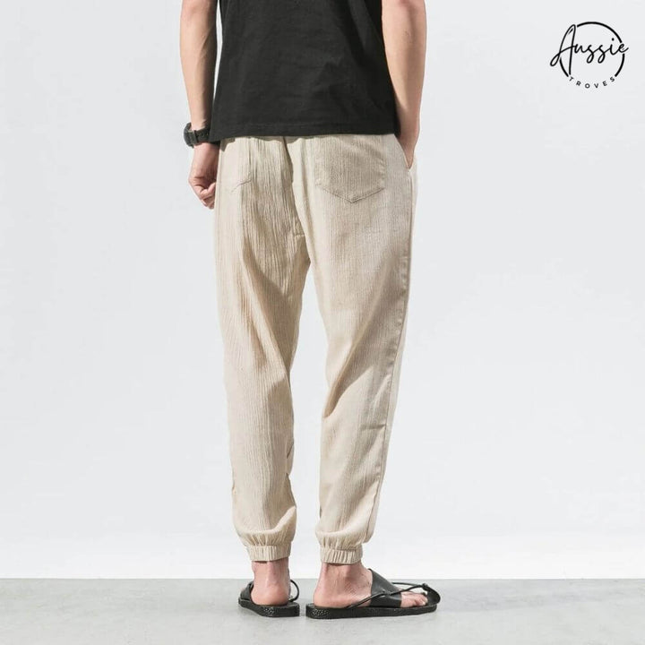 Yoko Lightweight Cotton-Linen Pants