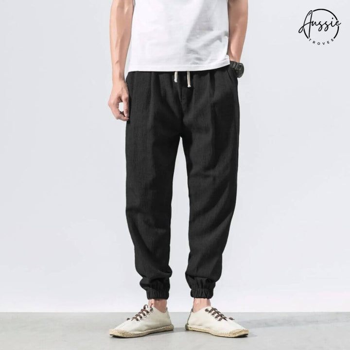 Yoko Lightweight Cotton-Linen Pants