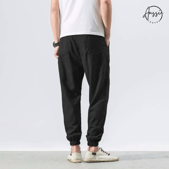 Yoko Lightweight Cotton-Linen Pants