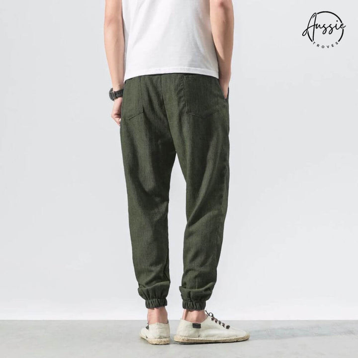 Yoko Lightweight Cotton-Linen Pants