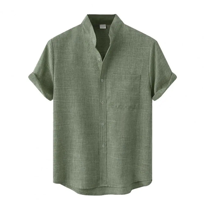 Tyler | Heathered Cotton Blend Shirt