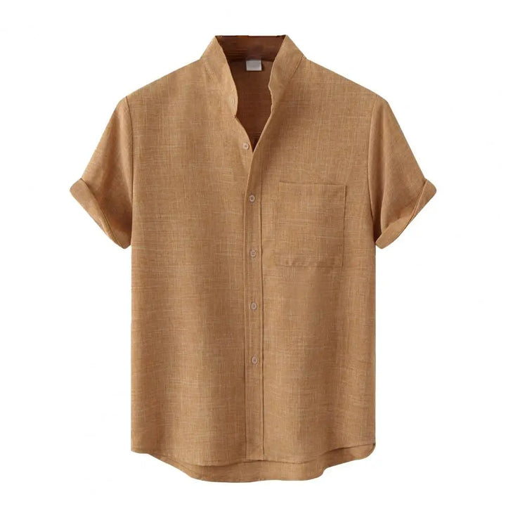 Tyler | Heathered Cotton Blend Shirt