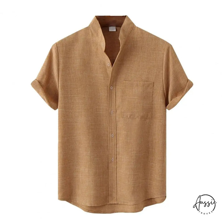 Tyler | Heathered Cotton Blend Shirt