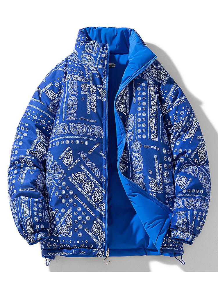 Paisley Charm | Reversible Puffer Coat